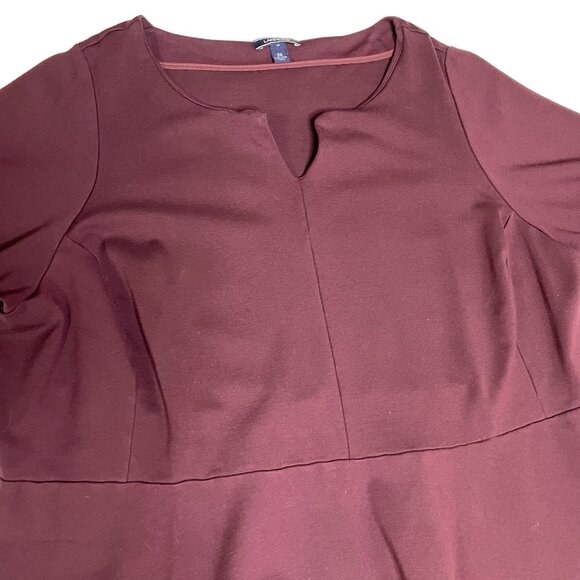 Lands End Womens Purple Peplum Blouse Top Plus Size 3x Shirt u - Picture 9 of 13